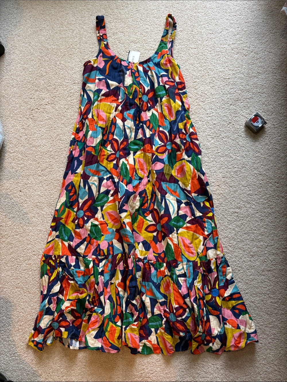 NWT small Evereve Estelle Multicolor Floral Maxi Dress